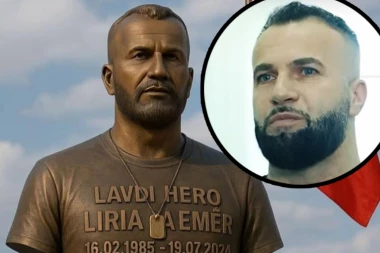 SRAMNO VELIČANJE ALBANSKOG UBICE! Faton Hajrizi ubio policajca u Loznici, pa nakon godinu dana dobio bistu!