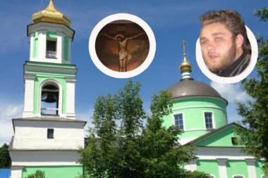 ČUDO BOŽJE U TROJIČKOM HRAMU, PROPLAKALA IKONA HRISTA! Vernici tvrde - znak s neba, a otac Andrej poručuje - ovo je opomena (VIDEO)