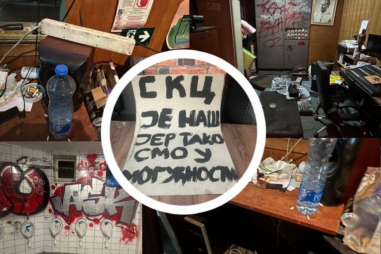 BLOKADERI NAPRAVILI VIŠEMILIONSKU ŠTETU U SKC! Šta nisu ukrali, to su uništili - spisak "zaplenjenih" stvari još nije konačan, a slike govore sve!