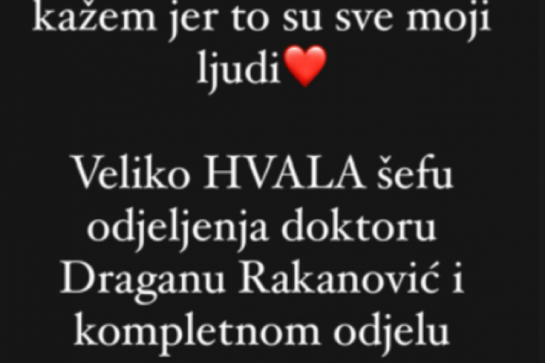 Objava Slađe Zubčević