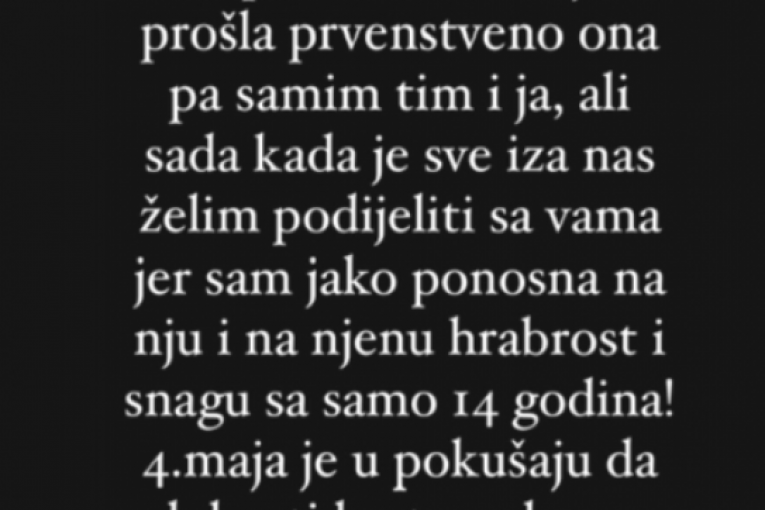 Objava Slađe Zubčević