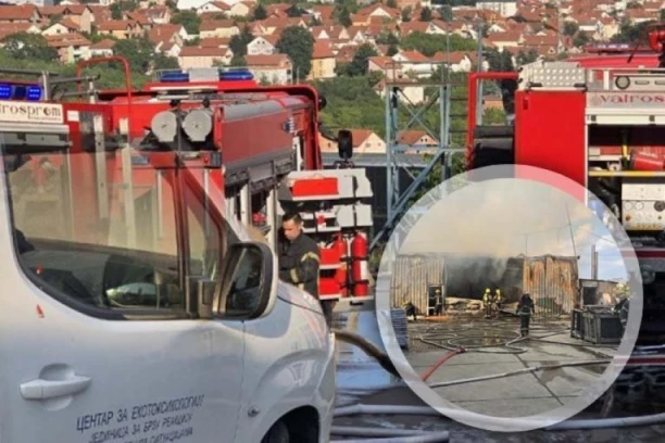 "SVE NAM JE IZGORELO"! Vlasnici hale koja se zapalila u Malom Mokrom Lugu U SUZAMA GLEDALI kako sve NESTAJE: Požar lokalizovan! (FOTO, VIDEO)