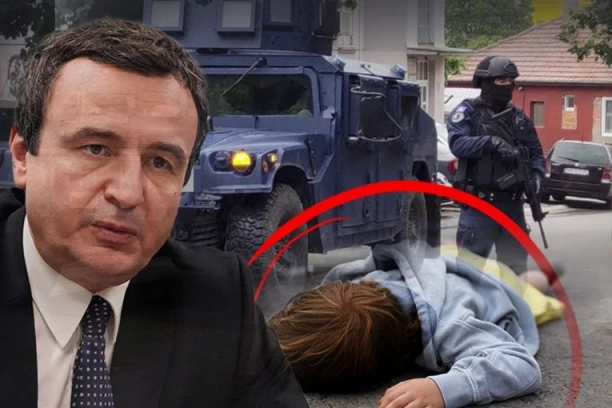 KURTIJEVI POLICAJCI POKOSILI DETE! Užas u severnom delu Kosovske Mitrovice, mališan nakon udarca završio na kliničkom!