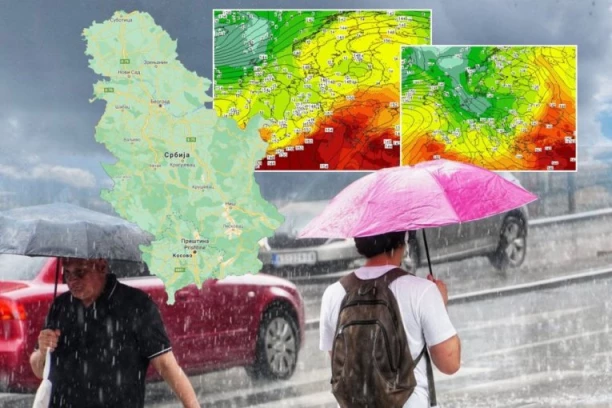 CRNI OBLACI KRENULI KA SRBIJI! Temperatura pada za 15 STEPENI! Talas grmljavina i padavina dolazi OVOG DATUMA