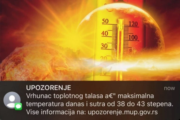 SRBIMA MASOVNO STIŽU PORUKE UPOZORENJA! Biće i 45 stepeni - SPREMITE SE NA PAKLENE VRUĆINE! (FOTO)