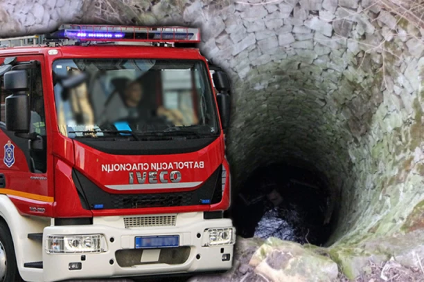 VATROGASCI SPASLI ŽENU POSLE SKOKA U BUNAR DUBOK 20 METARA! Dramatična akcija spasavanja u Azanji!