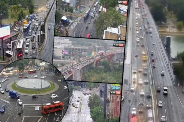 ČIM KIŠA PADNE, BEOGRAĐANI KRENU NA POSAO KOLIMA! Gužve svuda po gradu, najgore na Gazeli, Pančevačkom mostu i Autokomandi (FOTO)