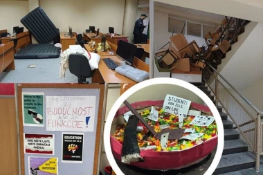 KATASTROFA! OVO JE PRAVI UŽAS! Evo šta je ostalo iza blokadera u Novom Pazaru - smeće, uništen inventar i ogromna šteta! (FOTO,VIDEO)