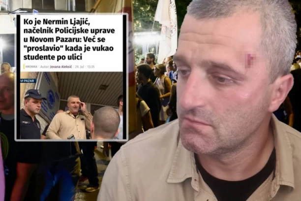 OPOZICIONI NOVINARI OPRAVDAVAJU BLOKADERSKO NASILJE U NOVOM PAZARU! Policajac Nermin Ljajić dobio udarac u glavu, a oni ga provlače kroz MEDIJSKO BLATO