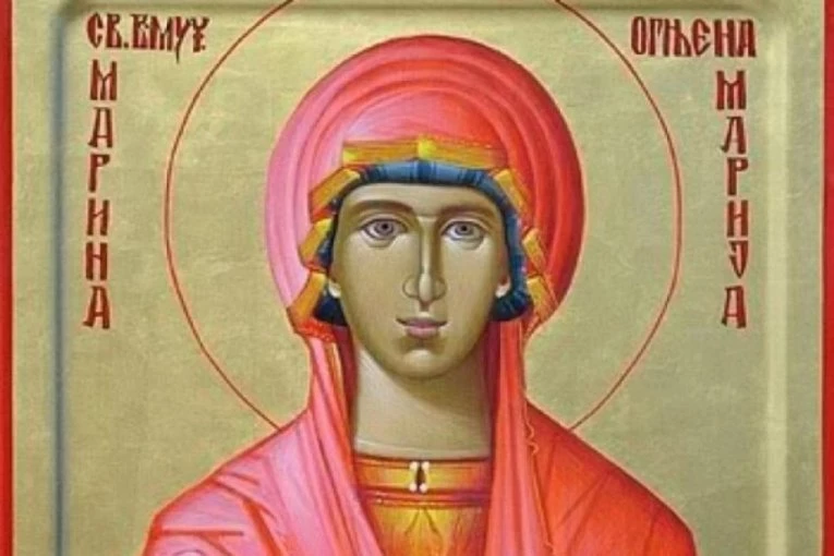 DANAS JE CRNO SLOVO I VELIKI PRAVOSLAVNI PRAZNIK! SPC slavi Svetu mučenicu Marinu, u narodu poznatiju kao Ognjena Marija!