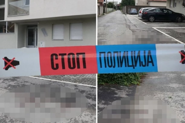 REPUBLIKA NA LICU MESTA! OVDE JE MILOŠ UPUCAN!  Ispred zgrade na Ledinama krv, na betonu deo mozga! Napadač ispalio KIŠU METAKA! (VIDEO)
