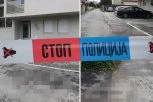 REPUBLIKA NA LICU MESTA! OVDE JE MILOŠ UPUCAN!  Ispred zgrade na Ledinama krv, na betonu deo mozga! Napadač ispalio KIŠU METAKA! (VIDEO)