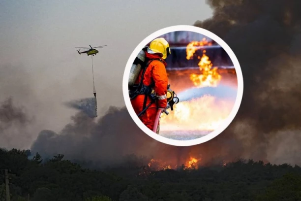 DRAMA NA SVETOJ GORI: Požar zapretio manastiru Svetog Pavla, u pomoć stigao i helikopter