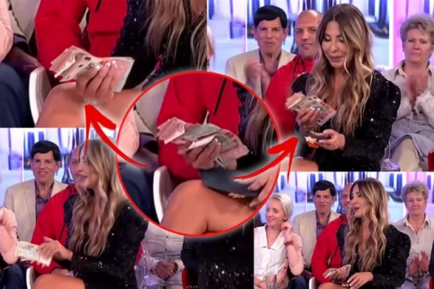 ANELI ISPLAĆENA UŽIVO U PROGRAMU! Nagli prekid emisije - voditeljka joj uvalila PUNE RUKE NOVCA, ne može da drži novčanice koliko ih ima (VIDEO)