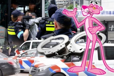 SRBIN SA POTERNICE UHAPŠEN U AMSTERDAMU! Pink panteru lisice stavljene na aerodromu!