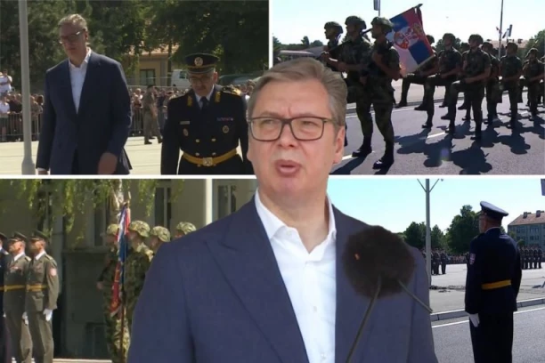 "MORAMO DA SAČUVAMO NAŠU SRBIJU"! Vučić u kasarni na Banjici: "Ono što je naše nećemo dati nikome" (VIDEO)