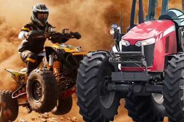 KVADOM SE ZAKUCAO U PARKIRANI TRAKTOR! Jeziv udes: Vozač teško povređen!