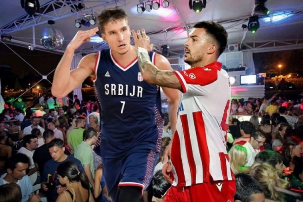 BOGDANOVIĆ I RADONJIĆ NA SPLAVU: Povređeni fudbaler Zvezde i kapiten "orlova" dali sebi oduška u noćnom provodu (VIDEO)