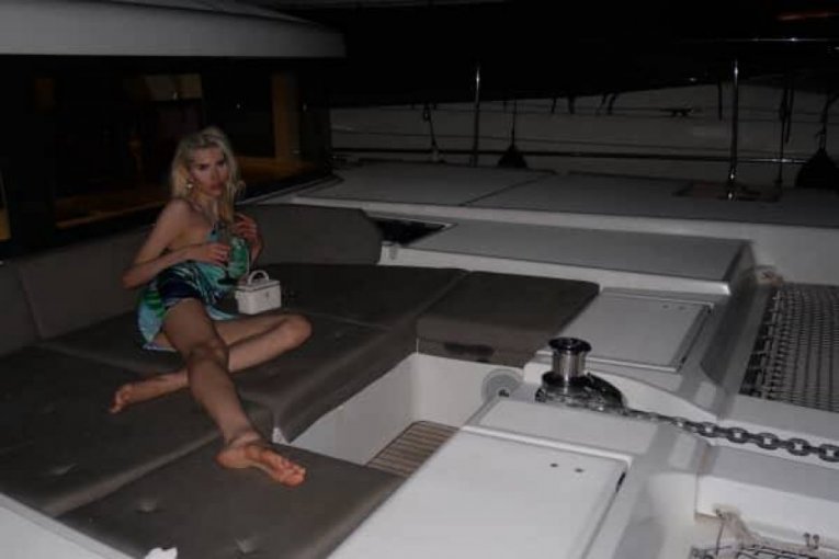 Deniz Dejm na jahti u Crnoj Gori