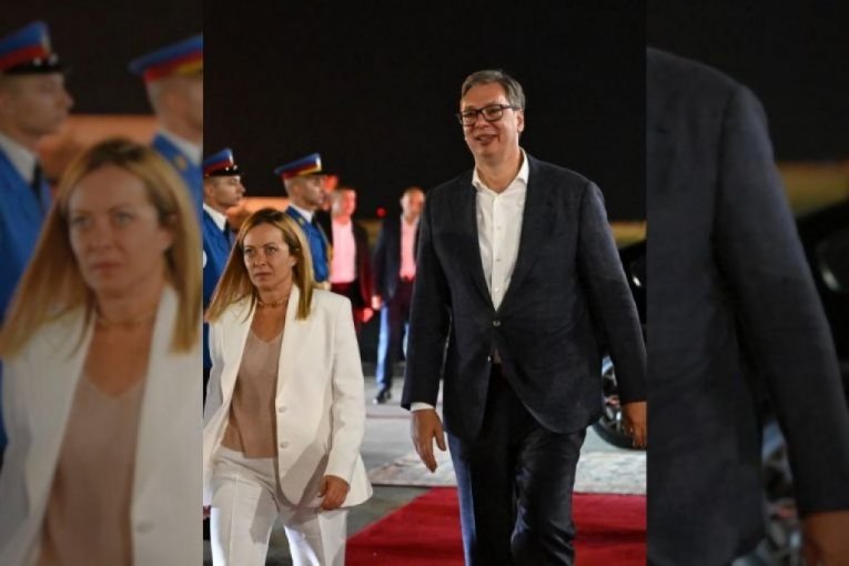 POSETA U DUHU ISKRENOG PRIJATELJSTVA! Vučić ispratio Đorđu Meloni: Naši odnosi nastavljaju da jačaju u obostranom interesu