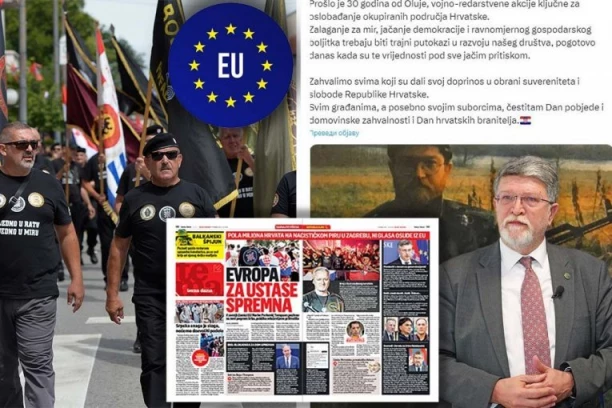 SRPSKI TELEGRAF DOKAZAO STRAŠNU ISTINU O BRISELU! EVROPA PODRŽAVA USTAŠTVO ĆUTE DOK PICULA SLAVI ZLOČIN