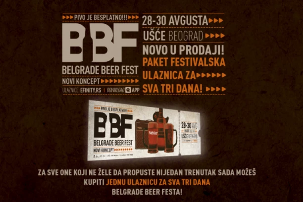 Od danas NOVA KATEGORIJA ulaznica za BELGRADE BEER FEST 2025: Dostupan paket ulaznica za SVA TRI DANA