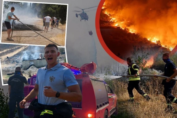 ŠIRI SE POŽAR U ULCINJU, VETAR RAZBUKTAO VATRU I KOD HERCEG NOVOG! Potpuni haos na moru, SRPSKI TURISTI U OPASNOSTI!