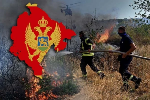 Buktinje se ne smiruju širom Crne Gore, srpski helikopter radi bez prestanka