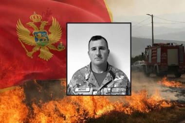 VOJNIK DEJAN KRENUO DA POMOGNE U GAŠENJU POŽARA! Crna Gora tuguje za Božovićem - OGLASILA SE I VOJSKA!