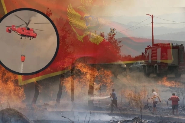 DRAMA U CRNOJ GORI! Buktinja opkolila vatrogasce tokom gašenja, situacija KRITIČNA u ovim delovima zemlje!