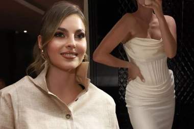 PRVA SLIKA DŽEJLE RAMOVIĆ U VENČANICI: Mlada pevačica BLISTA U BELOM, ljudi trljaju oči koliko je lepa - ramena GOLA, dekolte samo seva (FOTO)