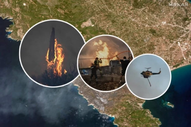 POŽAR NA OSTRVU KOJE SRPSKI TURISTI OBOŽAVAJU: Vatra se širi velikom brzinom, evakuacija u toku!