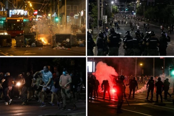 NEZAPAMĆENI HAOS I RUŠENJE GRADA! JKP "Gradska čistoća" najoštrije osudilo divljanje u Beogradu: Angažovano 1.000 radnika, VARVARIZAM I DESTRUKTIVNO PONAŠANJE AKTERA PROTESTA!