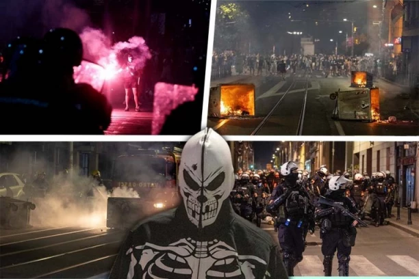 OVO SU NAJJEZIVIJI PRIZORI SINOĆNJEG DIVLJANJA! Naoružani blokaderi u pokušaju da izozovu građanski rat - HTELI DA SPALE BEOGRAD! (FOTO)