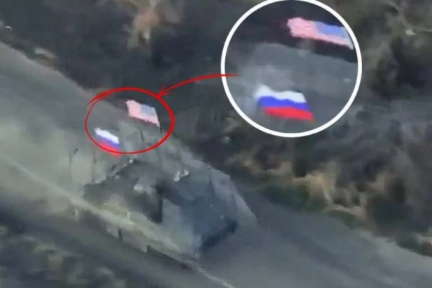 NADREALNA SCENA! Ruska vojska juriša na frontu, vijori se AMERIČKA ZASTAVA! Kijev gori od besa! (VIDEO)