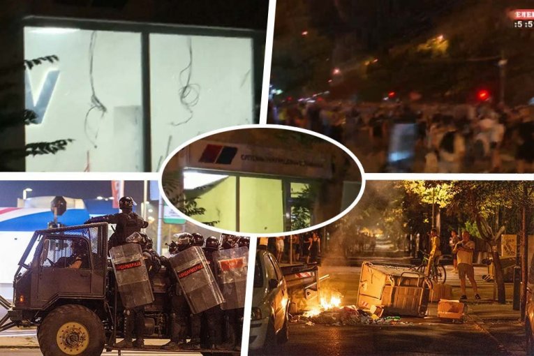 RAT ISPRED PROSTORIJA SNS NA PALILULI, DOLAZIO I VUČIĆ! Blokaderi rušili, demolirali i palili sve pred sobom! RAZBIJALI I U ZEMUNU!  (VIDEO, FOTO)