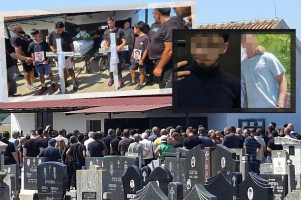 BRAĆU PREDRAGA I LAZARA U BELIM KOVČEZIMA ISPRAĆAJU NA VEČNI POČINAK! Tuga para nebo u Ugrinovcima, porodica jedva stoji na nogama! (GOTO, VIDEO)