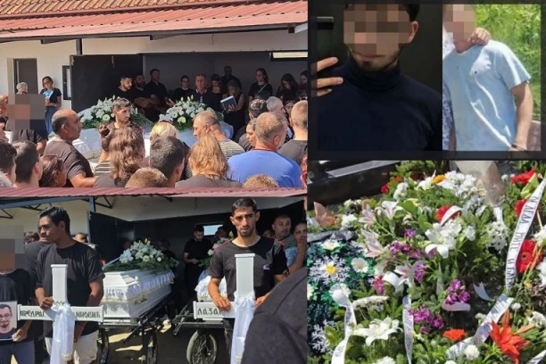 "JAO, OČI MOJE, SINOVI MOJI!" Majka jeca za svojim sokolovima u Ugrinovcima - POTRESNE SCENE NA ISPRAĆAJU LAZARA I PREDRAGA! (FOTO, VIDEO)