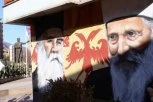 ALBANCI UDARILI NA PATRIJARHA PAVLA: U Kosovskoj Mitrovici prekrečeni murali sa likovima srpskih duhovnih vođa