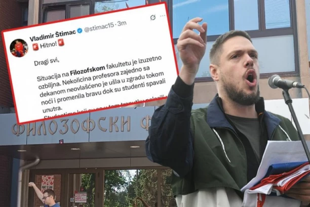 BLOKADA FILOZOFSKOG FAKULTETA JE ZAVRŠENA! Profesori konačno na svom mestu, Štimac kaže kako su dekan i profesori neovlašćeno ušli na fakultet - sramota!