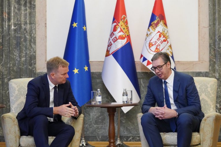 VUČIĆ SA SORENSENOM: Suštinski važno da se dijalog vrati na zaštitu prava naših građana na KiM! (FOTO)