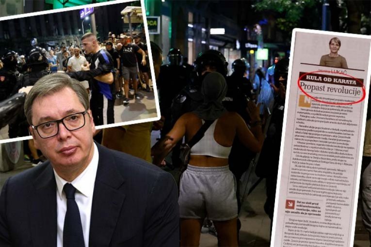 REVOLUCIJA JE PROPALA - VUČIĆ JE POBEDNIK! Priznanje stiglo iz epicentra, list Danas piše o KULI OD KARATA (FOTO)