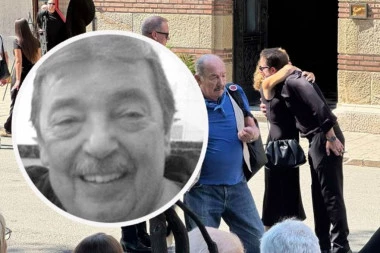 TUŽNE SCENE NA SAHRANI OCA GORDANA KIČIĆA! Glumca teše kolege, supruga se ne odvaja od njega! (FOTO, VIDEO)