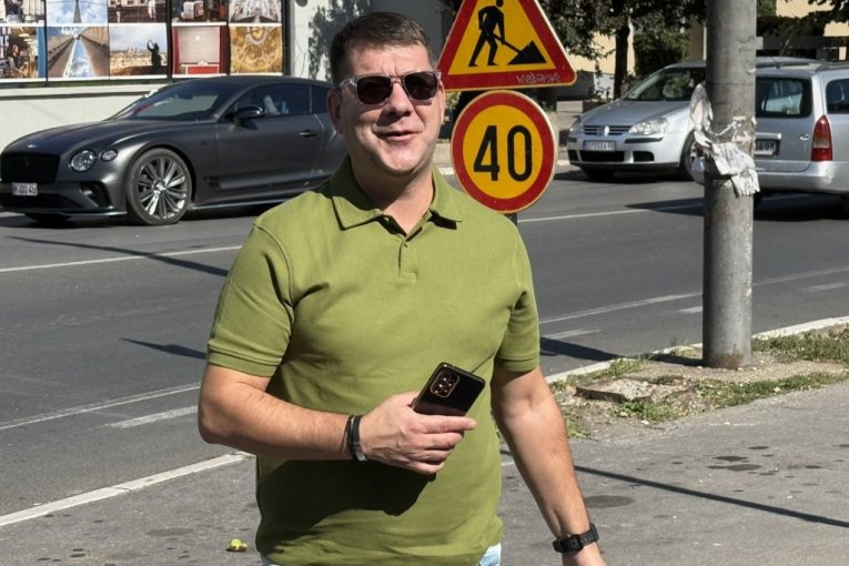 Ivan Marinković na snimanju profla