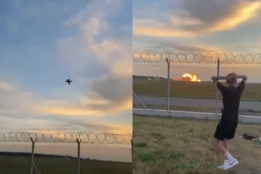 AVION SE SRUŠIO NA PISTU! Eksplodirao posle pada, očevici se hvatali za glave! (VIDEO)
