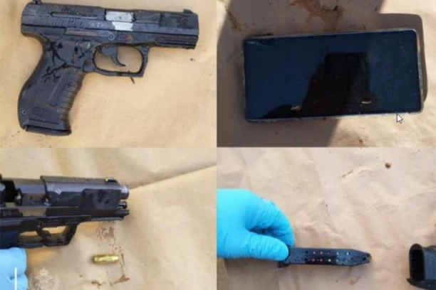 OVO JE PIŠTOLJ SPREMAN ZA LIKVIDACIJU KOJI JE PRONAĐEN KOD SRBINA! Muškarac u Podgorici sa metkom u cevi čekao žrtvu! (FOTO)