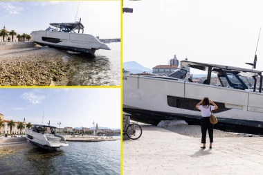 HOROR U SPLITU! Brod u punoj brzini izleteo na rivu (FOTO)