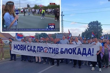 PUČE ISTINA NA BLOKADERSKOJ TELEVIZIJI: Ovakvom skupu se nisu nadali, novinarka u šoku priznala: Prolaze već više od 10 minuta jako ih je mnogo! (VIDEO)
