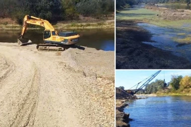 NARUŠIO TOK REKE! Uhapšen muškarac iz Velike Plane koji je KOPAO BEZ DOZVOLE! (FOTO)