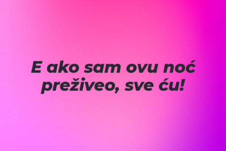 MIlan Milošević instagram story Elita Zadruga